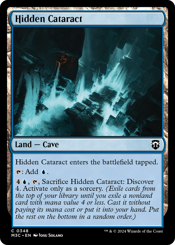Hidden Cataract (Ripple Foil) [Modern Horizons 3 Commander] MTG Single Magic: The Gathering | Red Claw Gaming