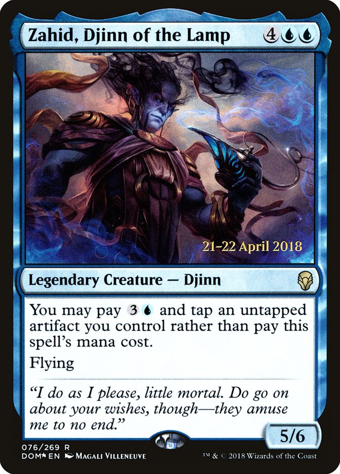 Zahid, Djinn of the Lamp [Dominaria Prerelease Promos] MTG Single Magic: The Gathering | Red Claw Gaming