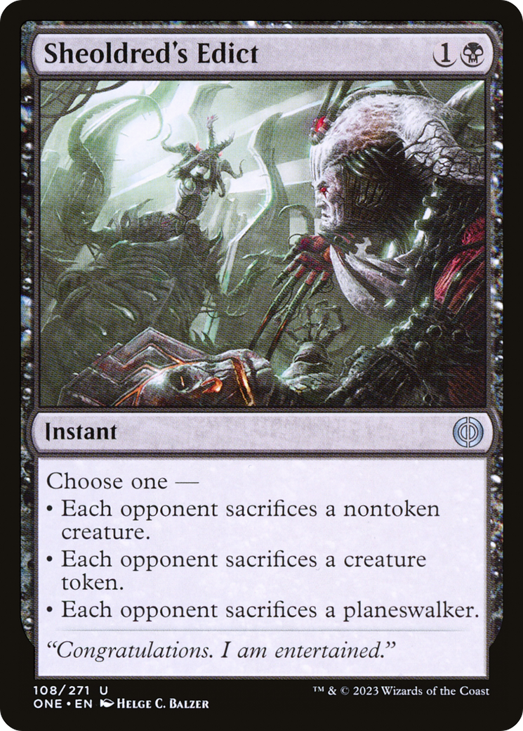 Sheoldred's Edict [Phyrexia: All Will Be One] MTG Single Magic: The Gathering | Red Claw Gaming
