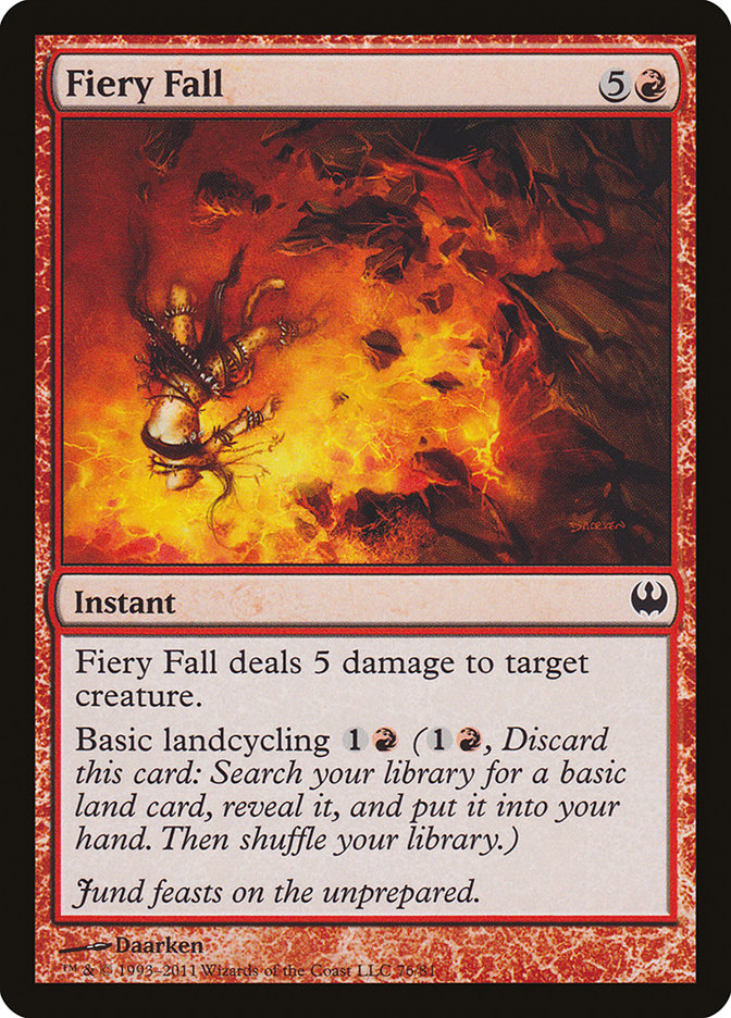 Fiery Fall [Duel Decks: Knights vs. Dragons] MTG Single Magic: The Gathering | Red Claw Gaming