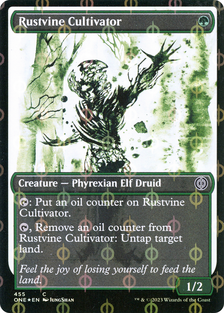 Rustvine Cultivator (Showcase Ichor Step-and-Compleat Foil) [Phyrexia: All Will Be One] MTG Single Magic: The Gathering | Red Claw Gaming