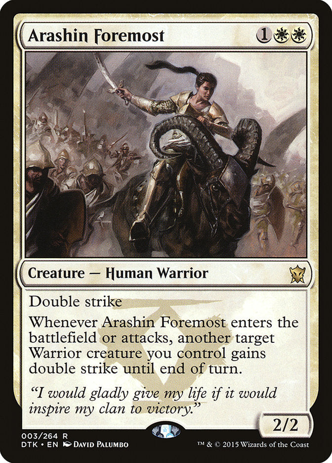 Arashin Foremost [Dragons of Tarkir] MTG Single Magic: The Gathering | Red Claw Gaming