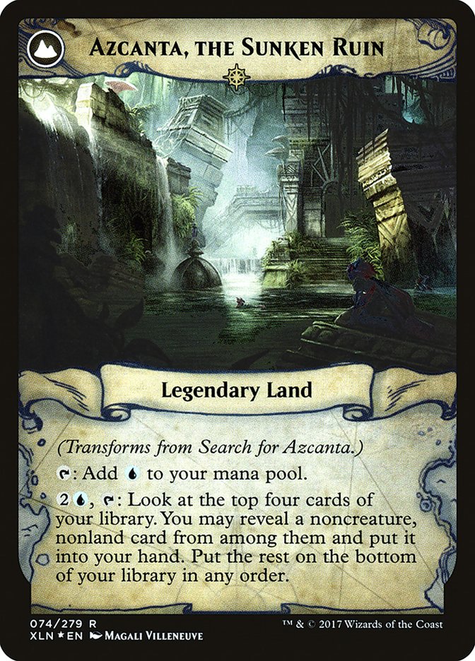 Search for Azcanta // Azcanta, the Sunken Ruin [Ixalan Prerelease Promos] MTG Single Magic: The Gathering | Red Claw Gaming