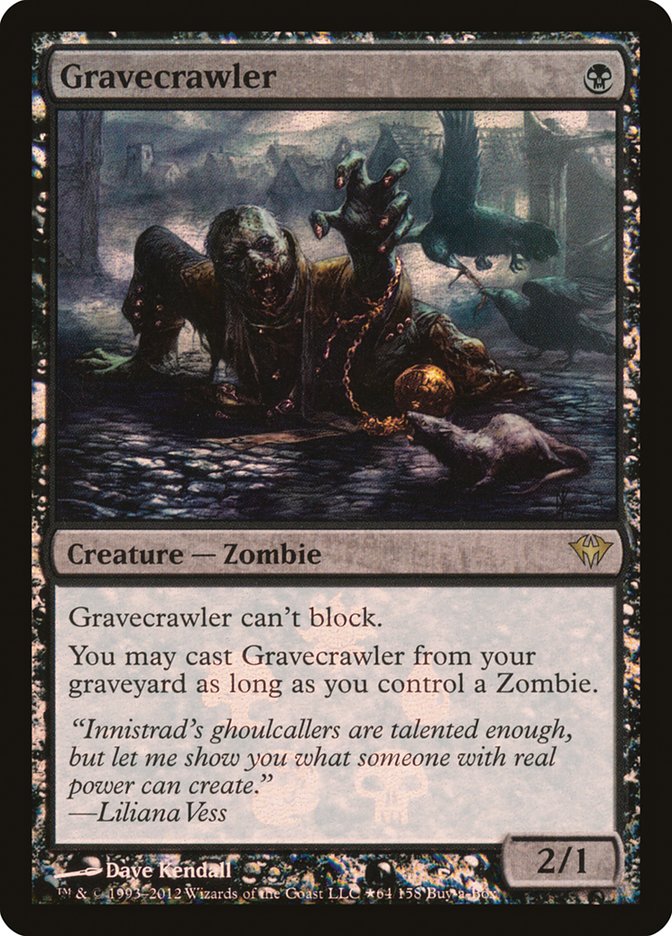 Gravecrawler (Buy-A-Box) [Dark Ascension Promos] MTG Single Magic: The Gathering | Red Claw Gaming