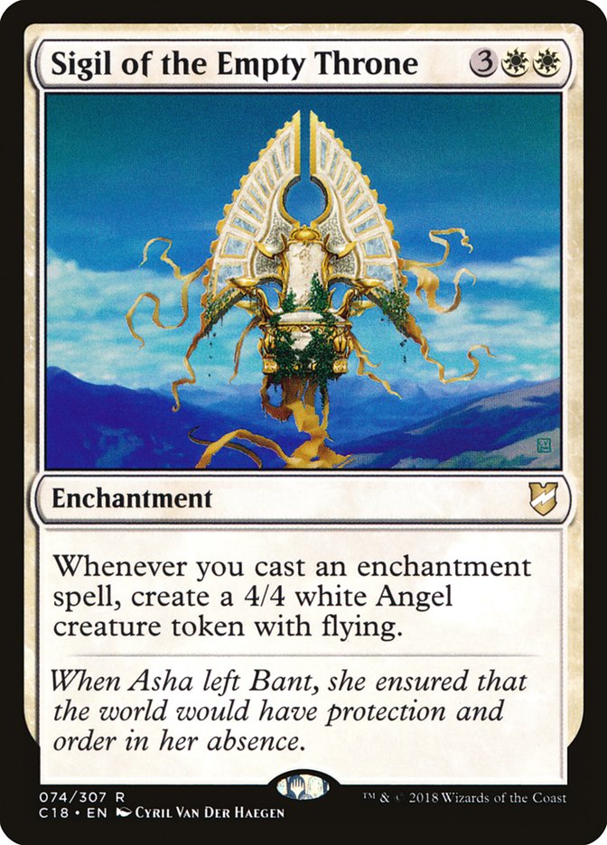Sigil of the Empty Throne [Commander 2018] MTG Single Magic: The Gathering | Red Claw Gaming