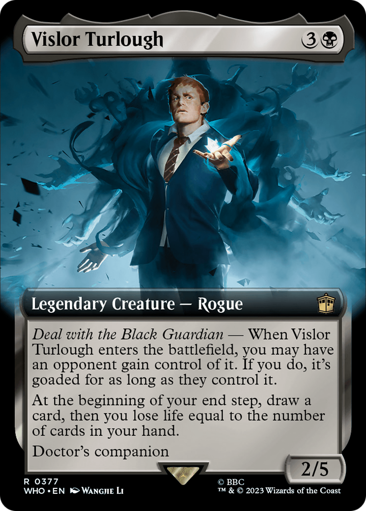 Vislor Turlough (Extended Art) [Doctor Who] MTG Single Magic: The Gathering    | Red Claw Gaming