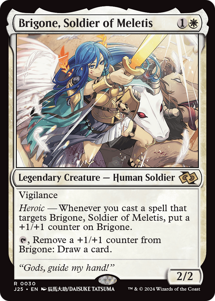 Brigone, Soldier of Meletis (Anime) [Foundations Jumpstart] MTG Single Magic: The Gathering | Red Claw Gaming