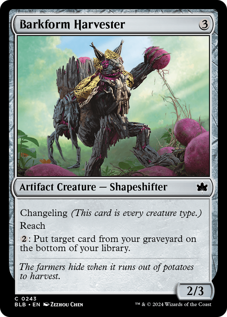 Barkform Harvester [Bloomburrow] MTG Single Magic: The Gathering    | Red Claw Gaming