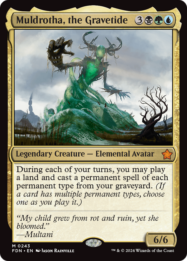 Muldrotha, the Gravetide [Foundations] MTG Single Magic: The Gathering | Red Claw Gaming