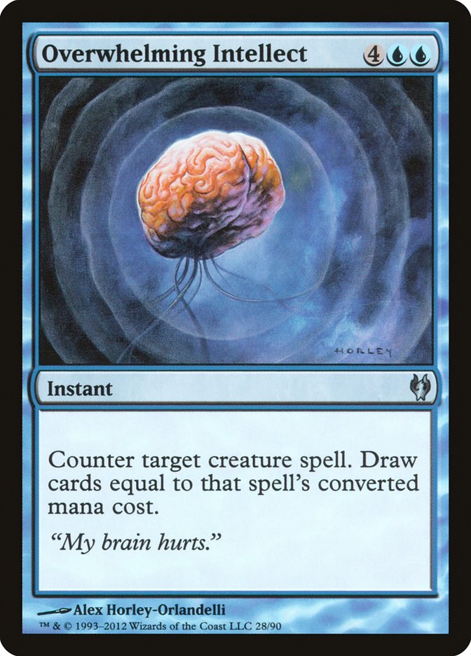 Overwhelming Intellect [Duel Decks: Izzet vs. Golgari] MTG Single Magic: The Gathering | Red Claw Gaming