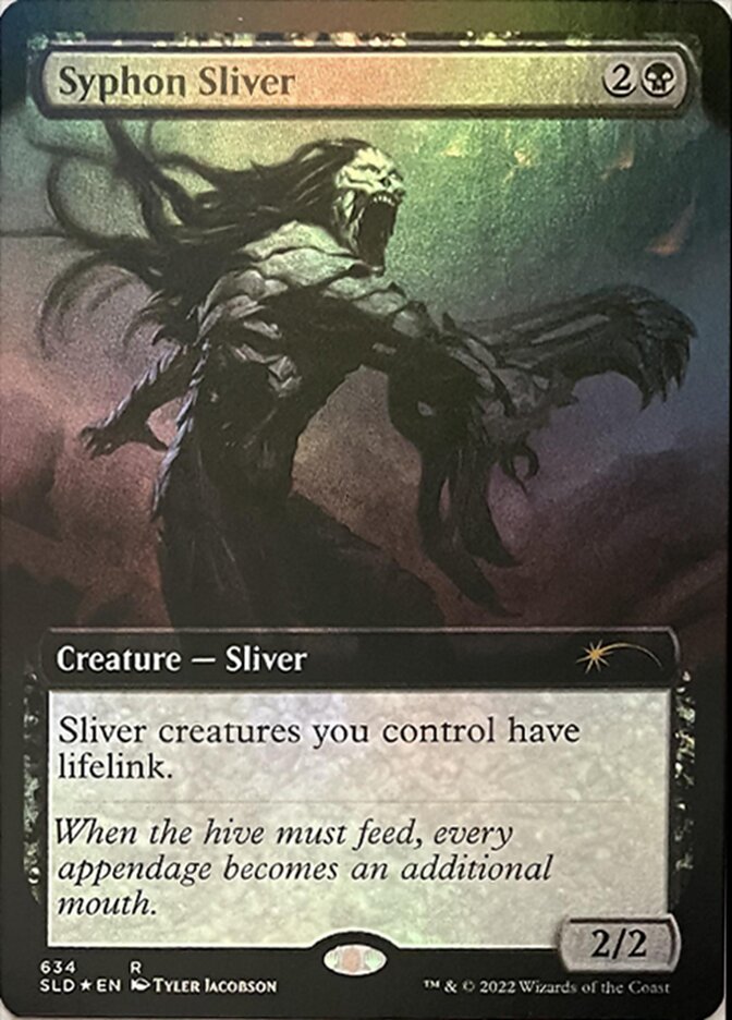 Syphon Sliver (Extended Art) [Secret Lair Drop Promos] MTG Single Magic: The Gathering | Red Claw Gaming