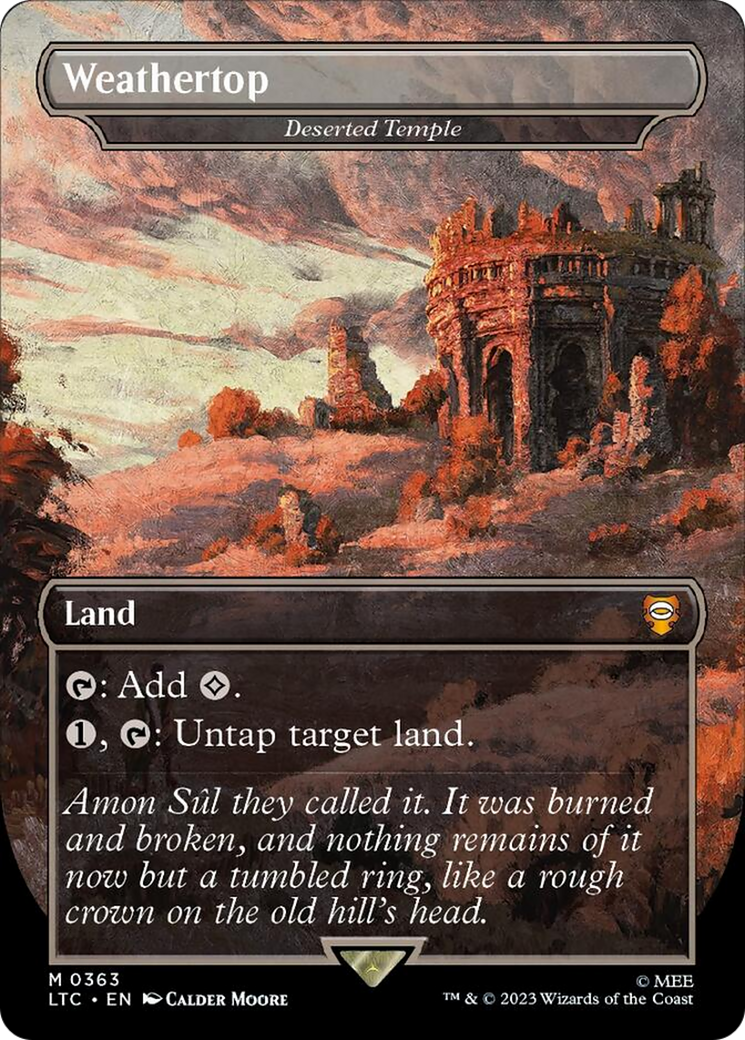 Weathertop - Deserted Temple [The Lord of the Rings: Tales of Middle-Earth Commander] MTG Single Magic: The Gathering | Red Claw Gaming