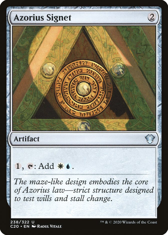 Azorius Signet [Commander 2020] MTG Single Magic: The Gathering | Red Claw Gaming