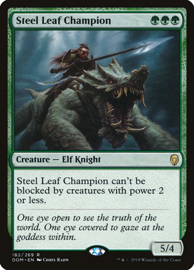 Steel Leaf Champion [Dominaria] MTG Single Magic: The Gathering | Red Claw Gaming