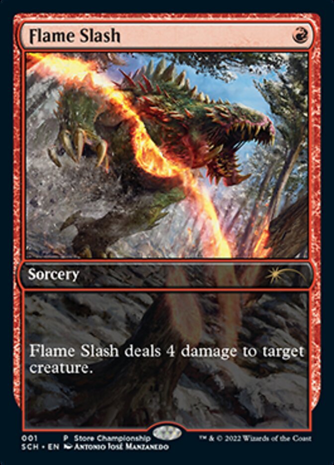 Flame Slash (Extended Art) [Store Championships 2022] MTG Single Magic: The Gathering | Red Claw Gaming