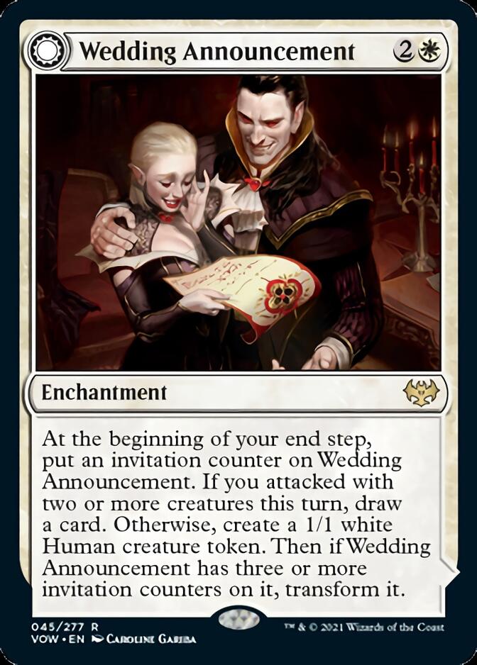 Wedding Announcement // Wedding Festivity [Innistrad: Crimson Vow] MTG Single Magic: The Gathering | Red Claw Gaming