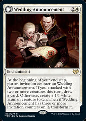 Wedding Announcement // Wedding Festivity [Innistrad: Crimson Vow] MTG Single Magic: The Gathering | Red Claw Gaming