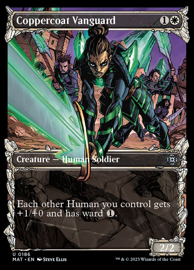 Coppercoat Vanguard (Showcase Halo Foil) [March of the Machine: The Aftermath] MTG Single Magic: The Gathering | Red Claw Gaming
