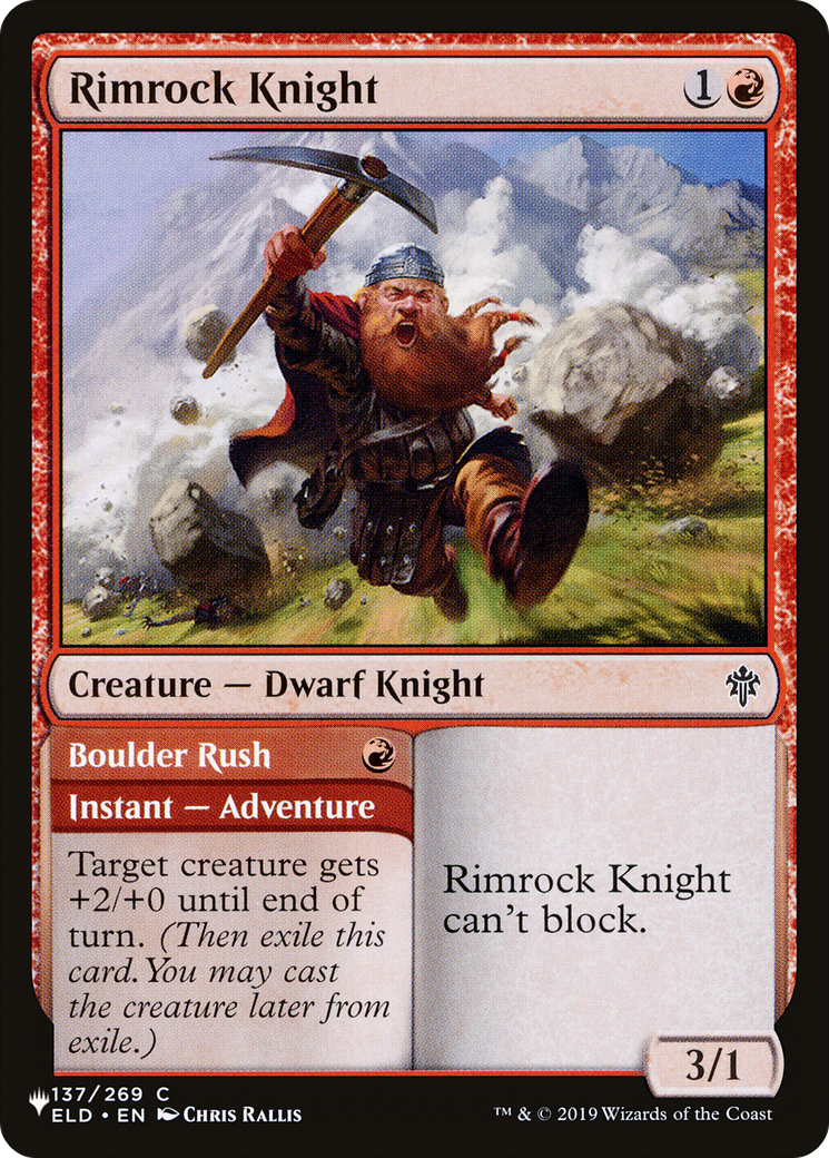 Rimrock Knight [The List] MTG Single Magic: The Gathering | Red Claw Gaming