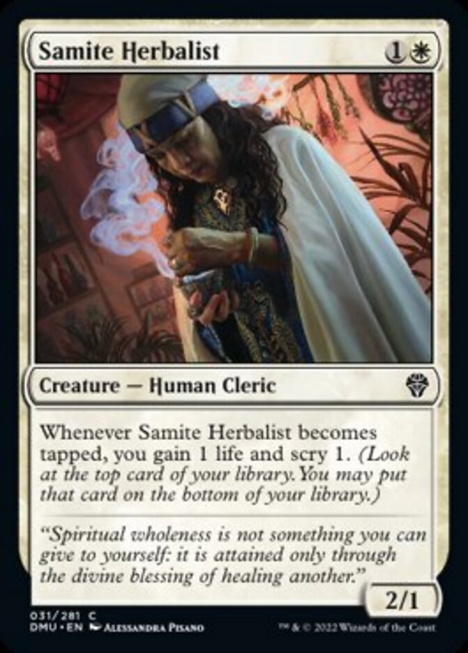 Samite Herbalist [Dominaria United] MTG Single Magic: The Gathering | Red Claw Gaming
