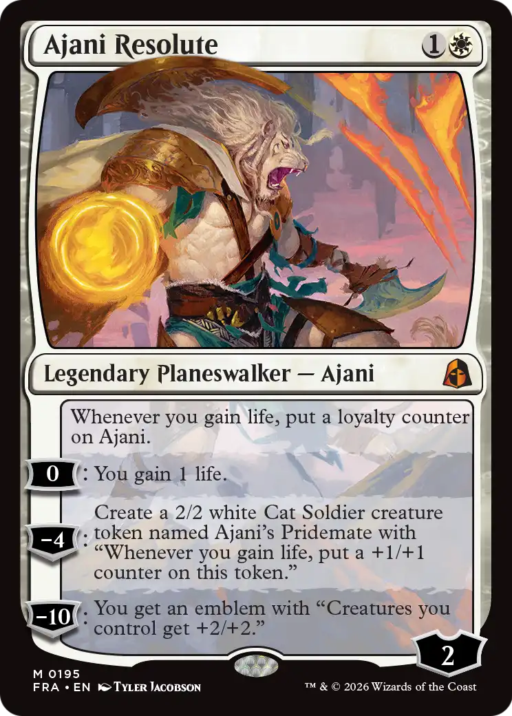 Ajani Resolute [Reality Fracture] | Red Claw Gaming