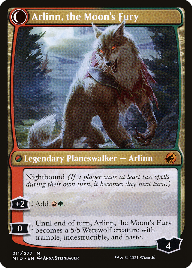 Arlinn, the Pack's Hope // Arlinn, the Moon's Fury [Secret Lair: From Cute to Brute] MTG Single Magic: The Gathering | Red Claw Gaming