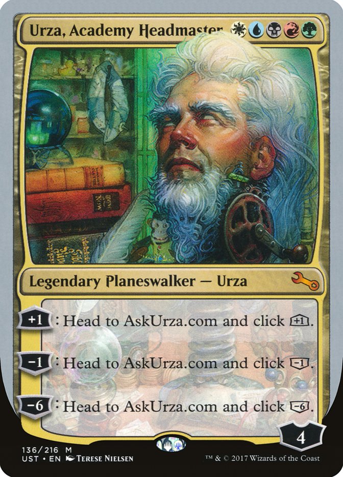 Urza, Academy Headmaster [Unstable] MTG Single Magic: The Gathering | Red Claw Gaming