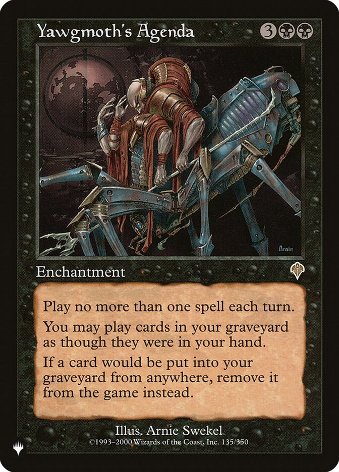 Yawgmoth's Agenda [The List] MTG Single Magic: The Gathering | Red Claw Gaming