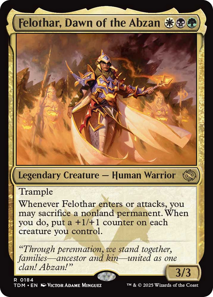Felothar, Dawn of the Abzan [Tarkir: Dragonstorm] MTG Single Magic: The Gathering | Red Claw Gaming