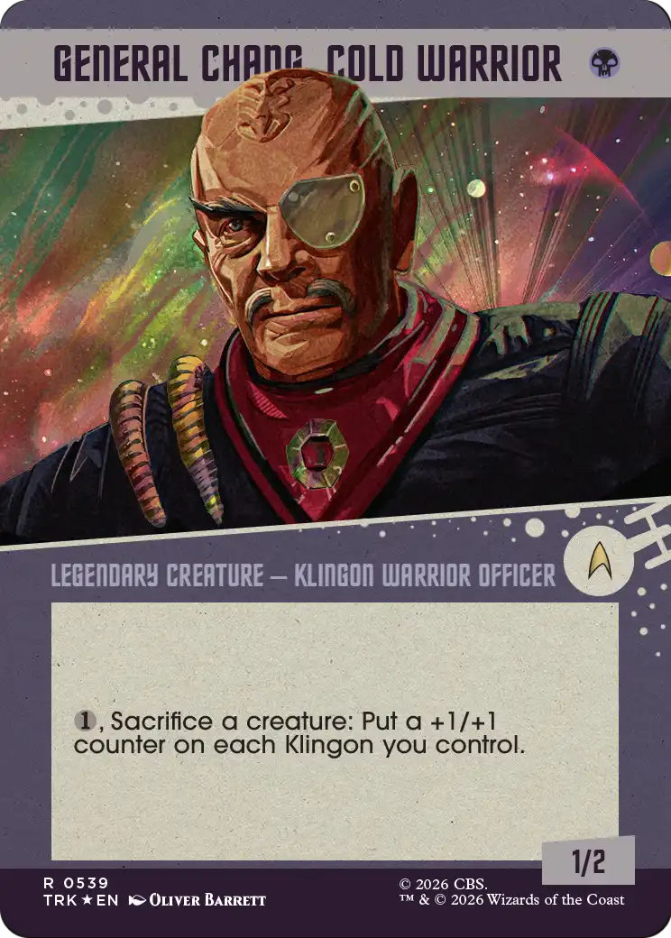 General Chang, Cold Warrior (0539) (Showcase Surge Foil) [Star Trek] | Red Claw Gaming