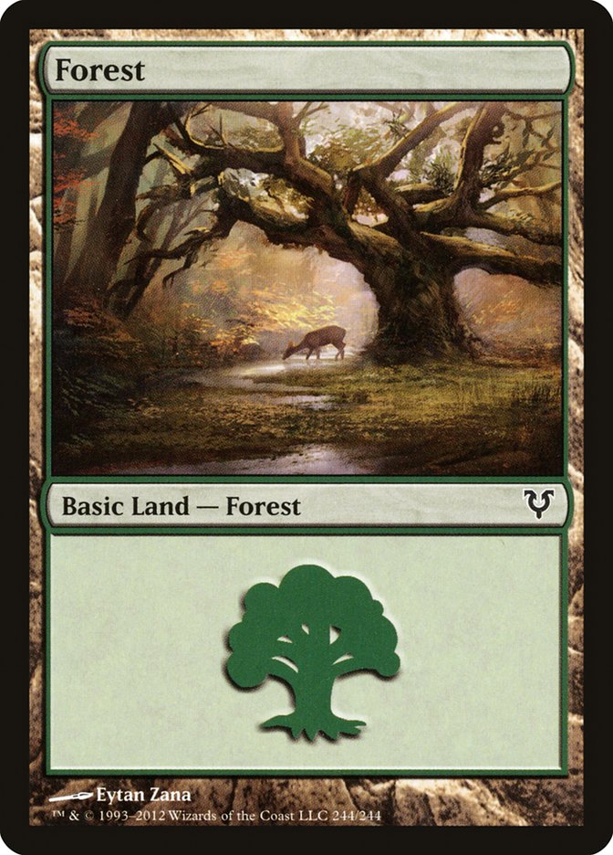 Forest (244) [Avacyn Restored] MTG Single Magic: The Gathering | Red Claw Gaming