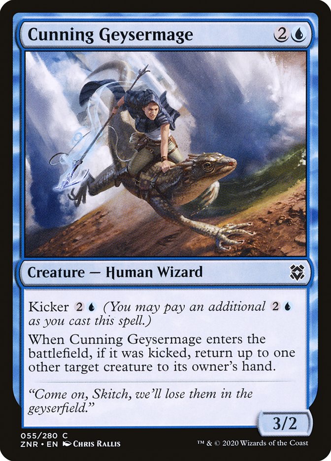 Cunning Geysermage [Zendikar Rising] MTG Single Magic: The Gathering | Red Claw Gaming