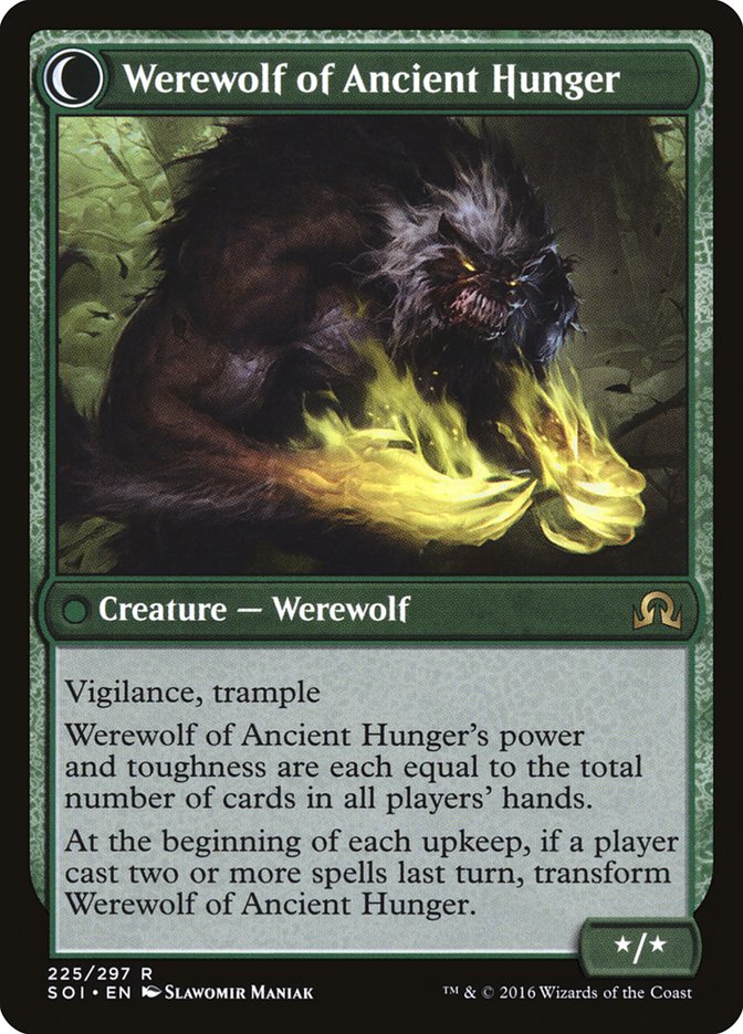 Sage of Ancient Lore // Werewolf of Ancient Hunger [Shadows over Innistrad] MTG Single Magic: The Gathering | Red Claw Gaming
