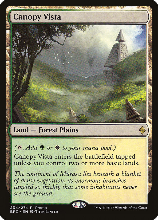 Canopy Vista (Promo) [Standard Showdown Promos] MTG Single Magic: The Gathering | Red Claw Gaming
