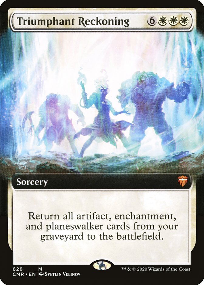 Triumphant Reckoning (Extended Art) [Commander Legends] MTG Single Magic: The Gathering | Red Claw Gaming