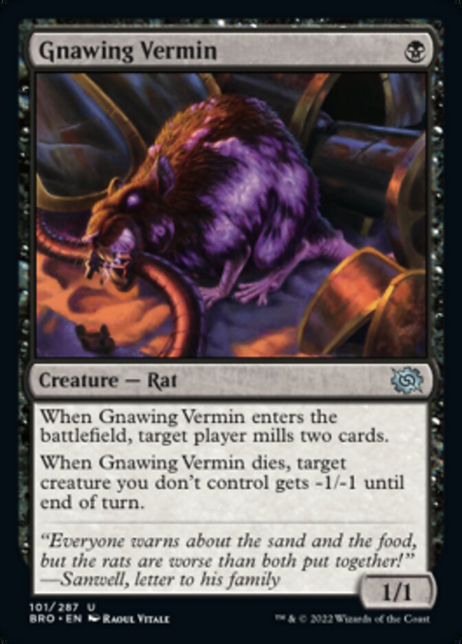 Gnawing Vermin [The Brothers' War] MTG Single Magic: The Gathering | Red Claw Gaming