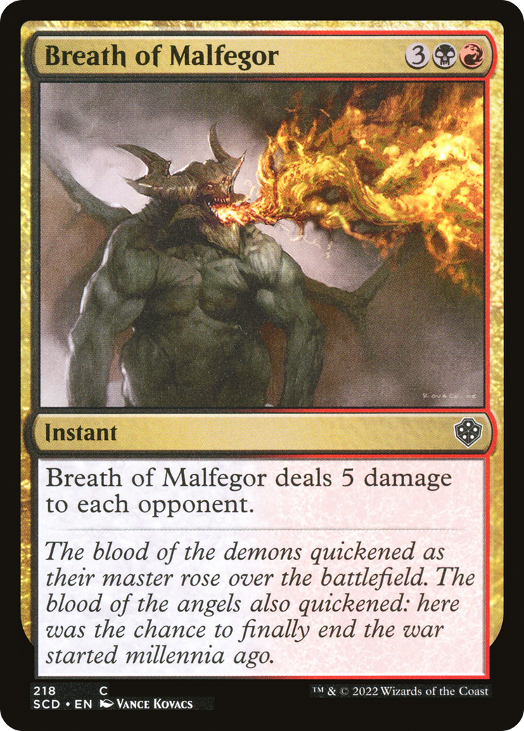 Breath of Malfegor [Starter Commander Decks] MTG Single Magic: The Gathering | Red Claw Gaming
