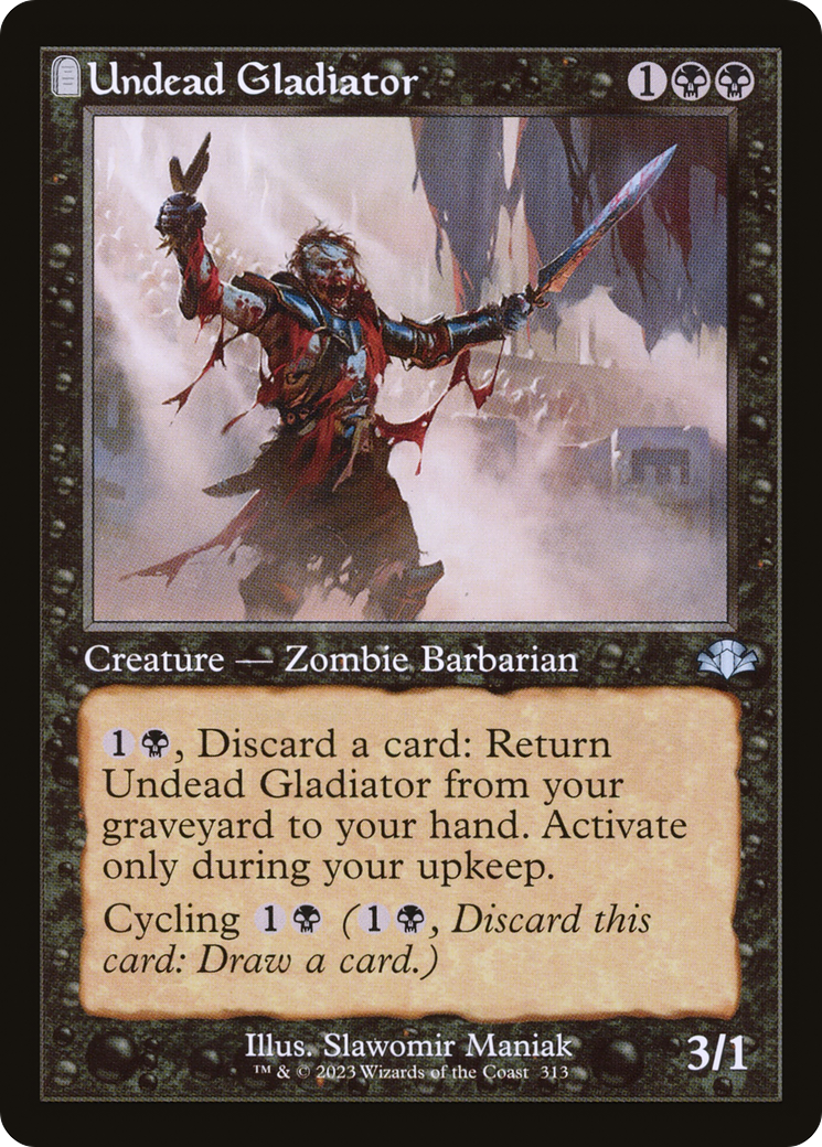 Undead Gladiator (Retro) [Dominaria Remastered] MTG Single Magic: The Gathering | Red Claw Gaming