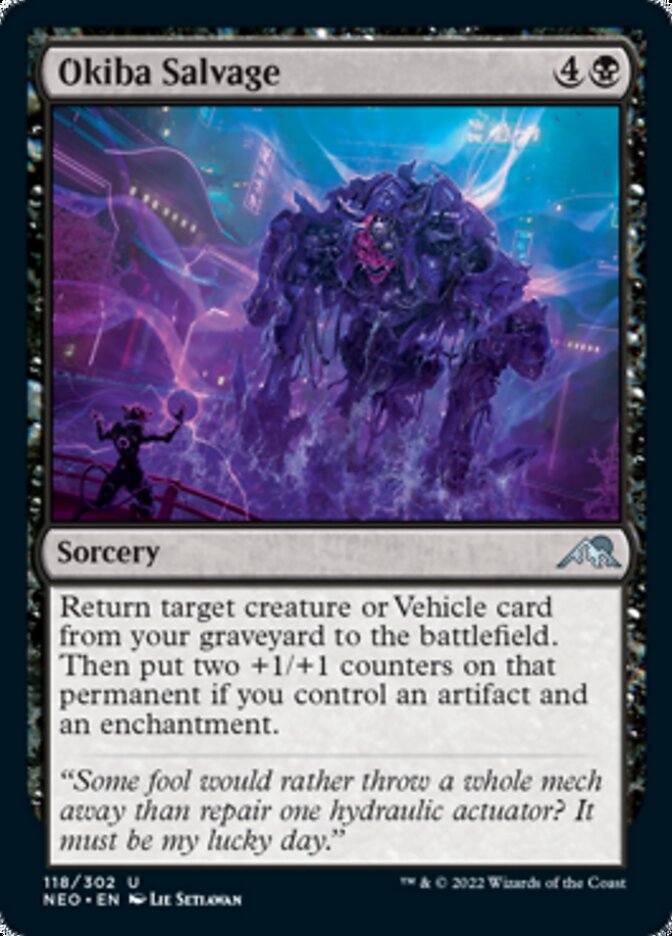 Okiba Salvage [Kamigawa: Neon Dynasty] MTG Single Magic: The Gathering    | Red Claw Gaming
