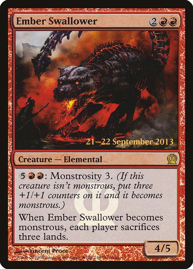 Ember Swallower [Theros Prerelease Promos] MTG Single Magic: The Gathering | Red Claw Gaming