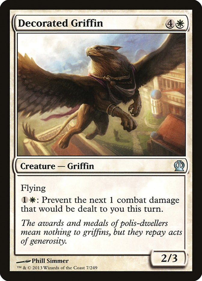 Decorated Griffin [Theros] MTG Single Magic: The Gathering | Red Claw Gaming