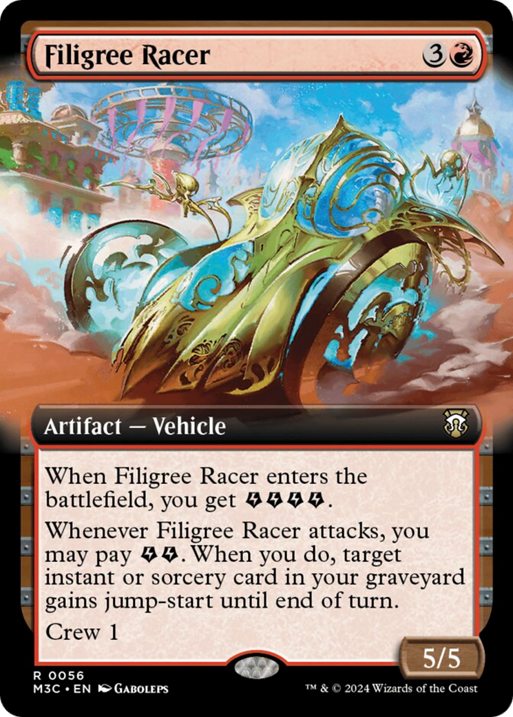 Filigree Racer (Extended Art) [Modern Horizons 3 Commander] MTG Single Magic: The Gathering | Red Claw Gaming