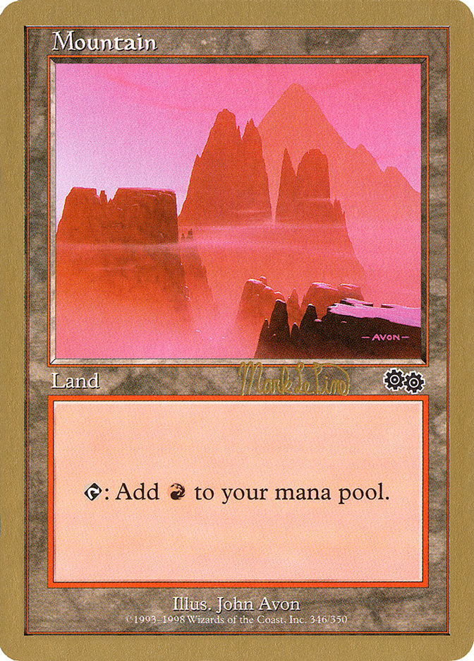 Mountain (mlp346b) (Mark Le Pine) [World Championship Decks 1999] MTG Single Magic: The Gathering | Red Claw Gaming