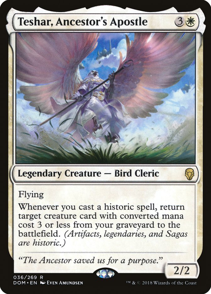 Teshar, Ancestor's Apostle [Dominaria] MTG Single Magic: The Gathering | Red Claw Gaming