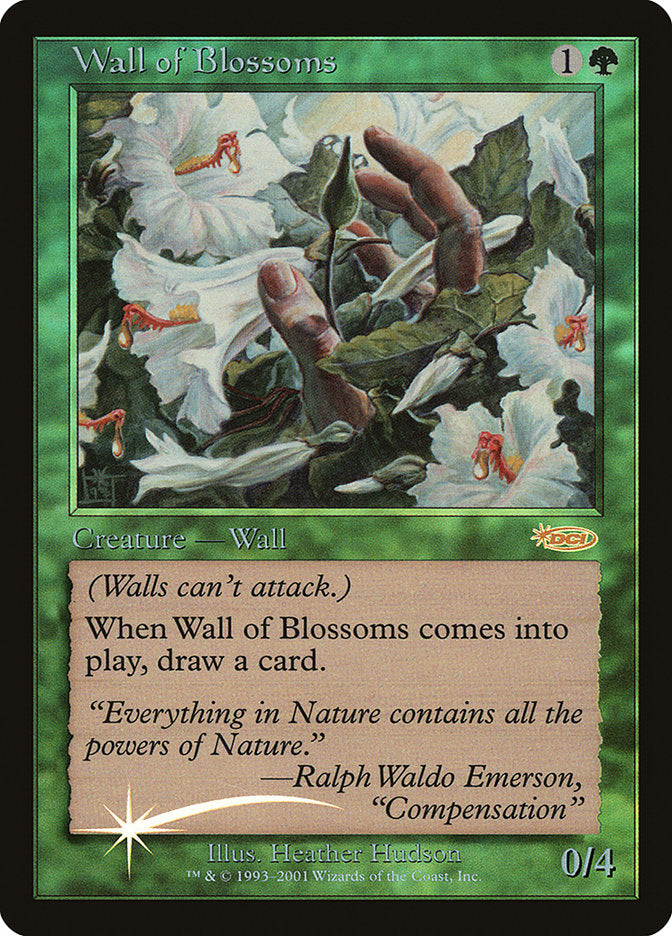 Wall of Blossoms [Friday Night Magic 2002] MTG Single Magic: The Gathering | Red Claw Gaming