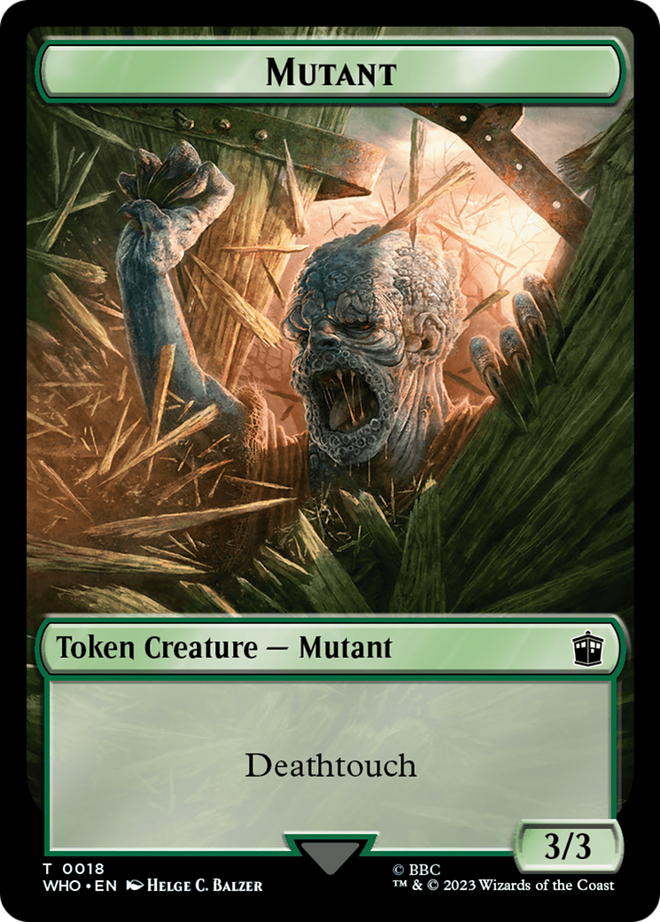 Mutant // Alien Insect Double-Sided Token [Doctor Who Tokens] MTG Single Magic: The Gathering | Red Claw Gaming