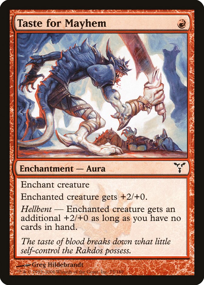 Taste for Mayhem [Dissension] MTG Single Magic: The Gathering | Red Claw Gaming