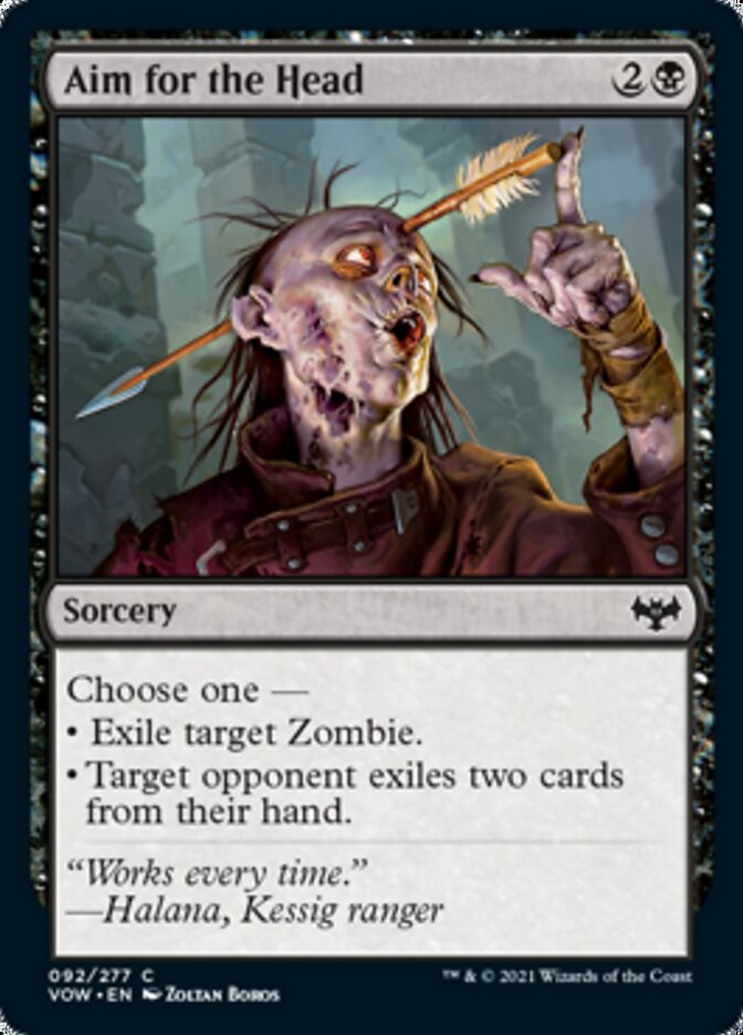 Aim for the Head [Innistrad: Crimson Vow] MTG Single Magic: The Gathering | Red Claw Gaming