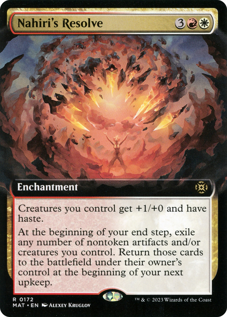 Nahiri's Resolve (Extended Art) [March of the Machine: The Aftermath] MTG Single Magic: The Gathering | Red Claw Gaming