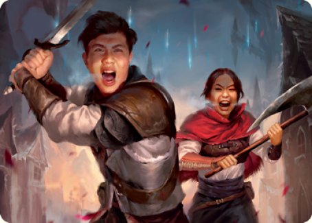Daybreak Combatants Art Card [Innistrad: Crimson Vow Art Series] MTG Single Magic: The Gathering | Red Claw Gaming
